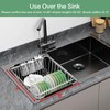 SwetLao Large Sink Dish Drying Rack, Expandable 304 Stainless Steel