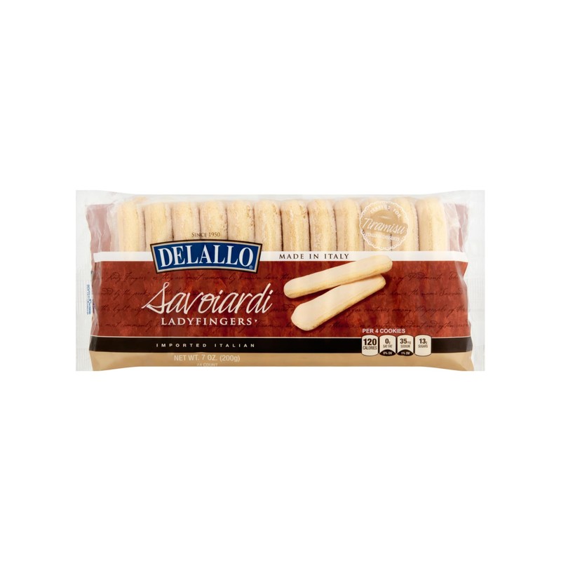 DeLallo Savoiardi Lady Fingers, 7.06 Ounce Box, 6 Pack, For