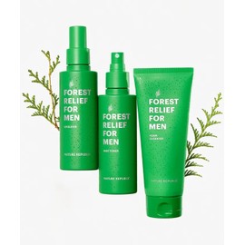 Nature Republic Forest Relief for Men Skincare Set (Mist + Emulsion + Cleansing Foam)