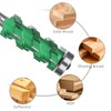 KOWOOD PRO Flush Trim Router Bit(20 Flutes) 1/2" Shank,2-3/4"Cut Length