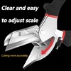 QSLKI Mitre Scissors, 45°-135° for Precise Cut, Multifunctional Trunking Scissors,