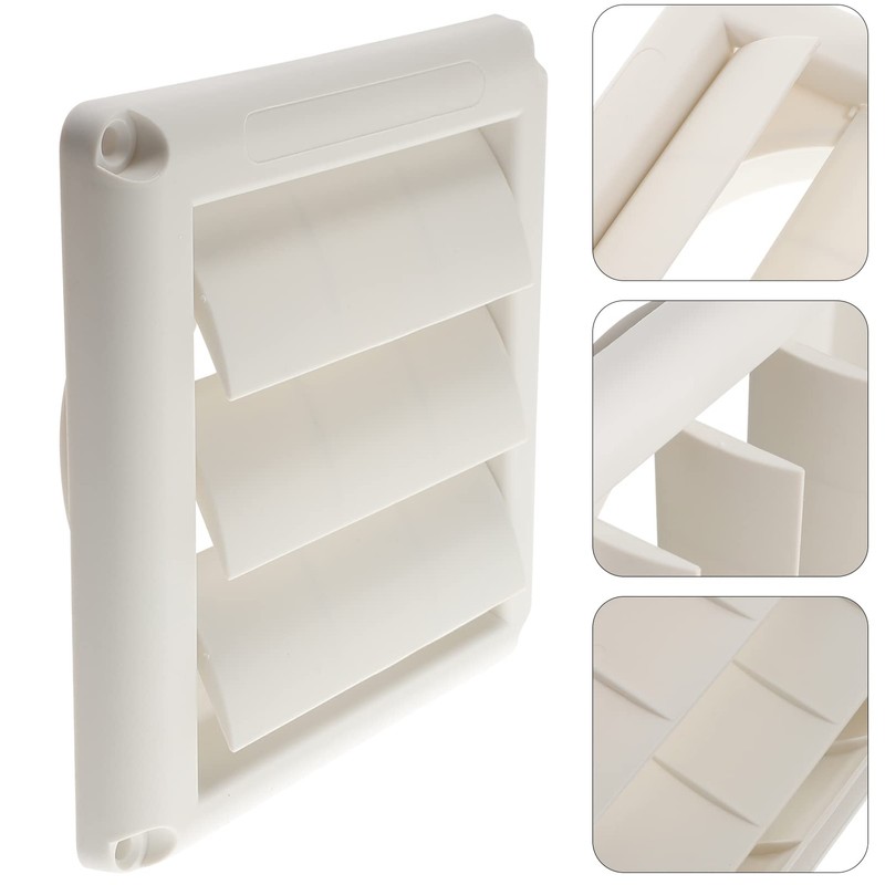 DOITOOL Louvered Vent Cover for External Wall 4 Inch Dryer