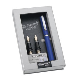 Set Best Writer Calligraphy Pen Vision Style Blue, NIB 1,4mm, 0,8mm, 1,8mm in Magnet Box