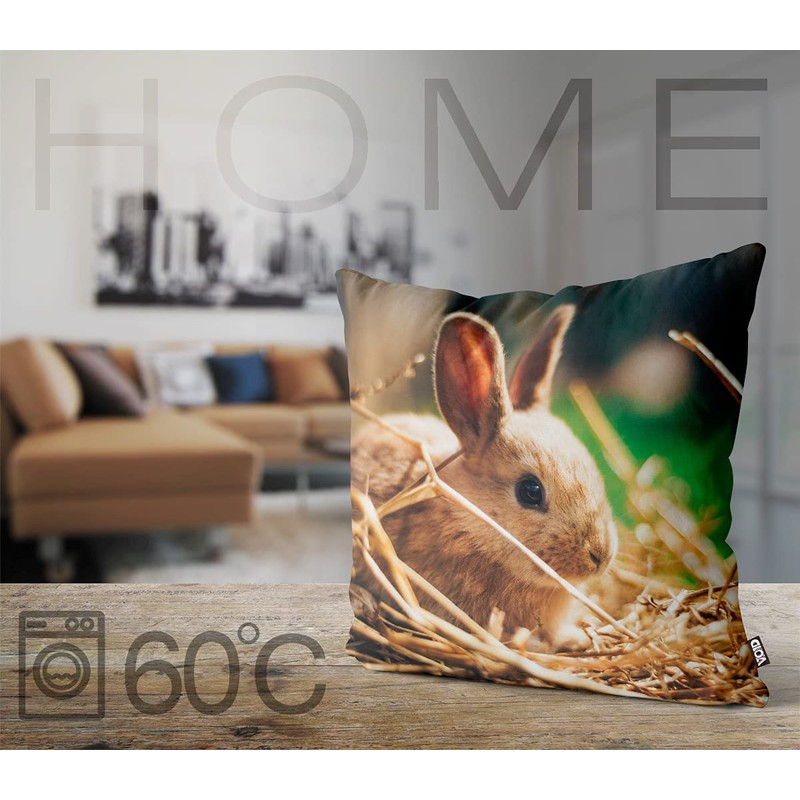 VOID Easter Nest Rabbit Easter Bunny Cushion Cover 45 x