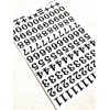XIAXIN Waterproof PVC Number Sticker Set, Weatherproof, Water Resistant, Number,