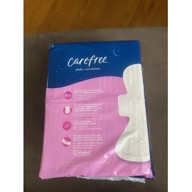 Carefree Ultra Thin Pads with Wings, 8 Hour Odor Control (YOU PICK) - Overnight 40 Count