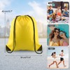 PLULON 2Pcs Drawstring Bags Bulk Yellow Drawstring Backpack String Backpack