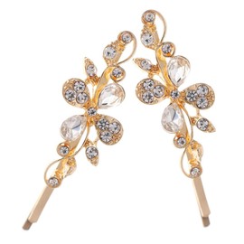 TOVINANNA 8pcs Elegant Floral Design Bobby for Women Hair Accessories for Weddings Parties and Daily Wear Lightweight Bridal Hairpins