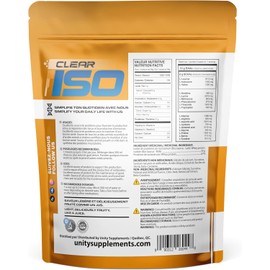 Unity Supplements Inc  Unity Clear Iso Peach Mango 410g