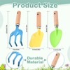Zalizr 3 Pcs Mini Gardening Tool Set, Includes Shovel, Rake,