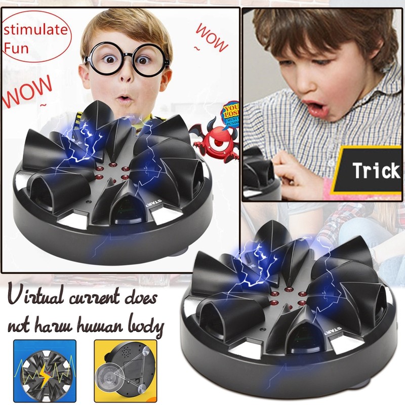 Electric Lie Detector Finger Shock Game Shocking Toy Lucky Electric