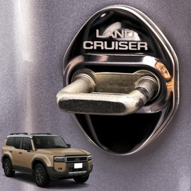 HUDIY Door Lock Cover, New Land Cruiser 250 Series 250 Series (April 2024 - Present), Stainless Steel Protective Buckle Cover, Anti-Rust, Dustproof, Exterior Custom Parts, Accessories Nail Scratch