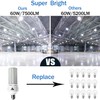ZP 2 Pack Led Light Bulb 500W Equivalent 7500 Lumen