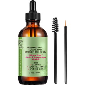 ALIVER Serum De Aceite De Romero 100% Orgánico Para El Crecimiento Del Cabello, Fortalece El Cabello, Nutre El Cuero Cabelludo, Cuidado De La Piel, 2.02 Fl Oz