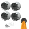 S&T INC. Round Adhesive Push Towel Hooks for Kitchen, Hand