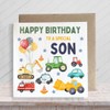 Second Ave Digger Son Children's Kids Baby Tractor Car Square