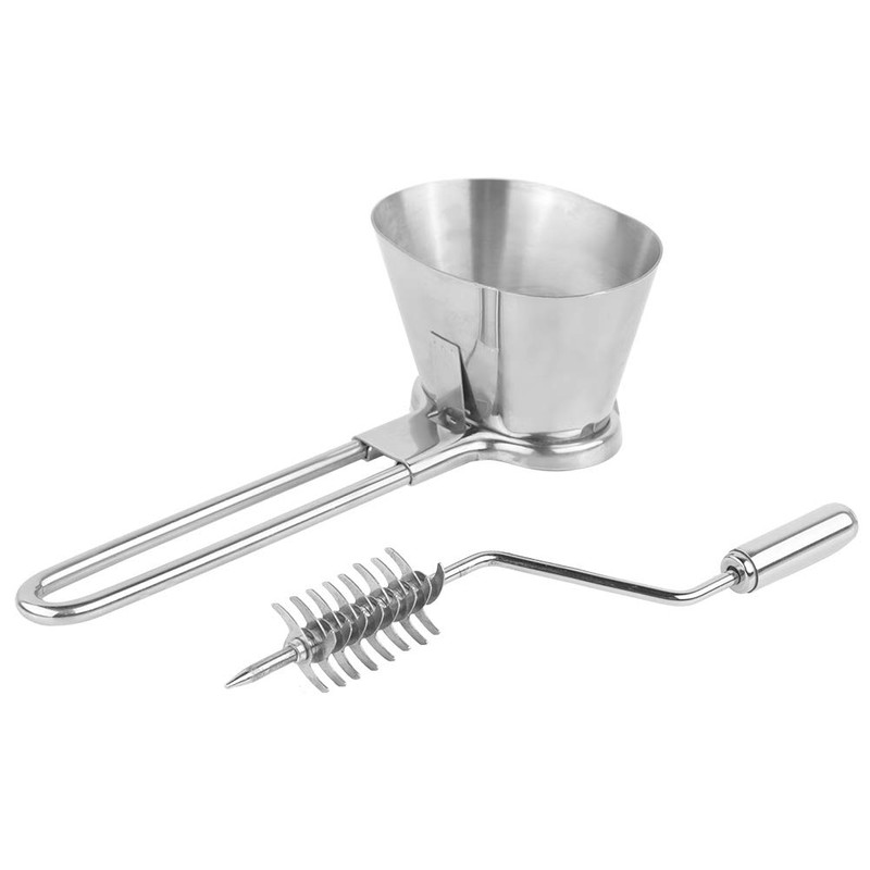 HAOHIZE Coriander Chopper, Stainless Steel Manual Herb Spice Mill Vegetable