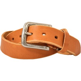 atelierCODEL Men's Leather Belt, Tochigi Leather, Casual, brown (camel brown)