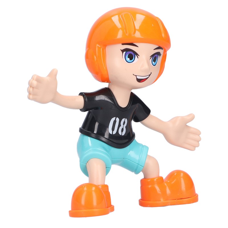 Children Electric Cartoon Scooter Toy Music Light 360° Rotation Stunt