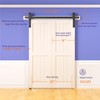 SKYSEN 36" Bifold Barn Door Hardware Kit - Space Saving