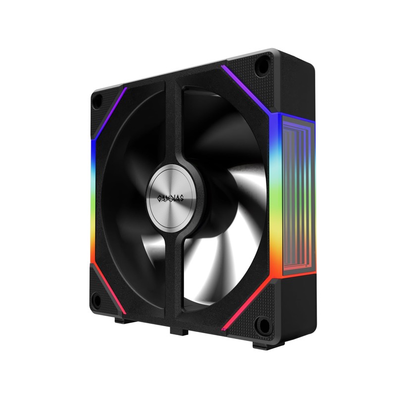 GAMDIAS Aeolus P2-1203U Black 3 Fans KIT