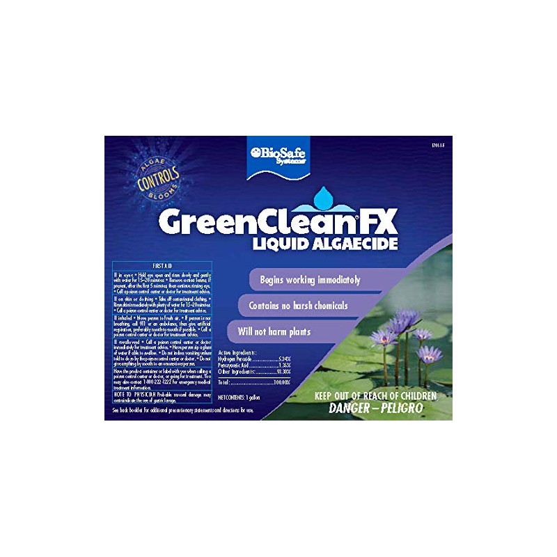 GreenCleanFX Liquid Algaecide - 1 Gallon (Case of 2)