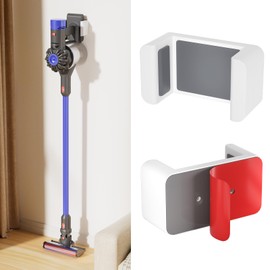Vacuum Cleanner Wall mount Stand for Dyson V7 V8Storage Holder Compatible for Dyson V7 V8 Vacuum Cleaner Bracket Wall Mount Support Organizer (White, V7 V8)