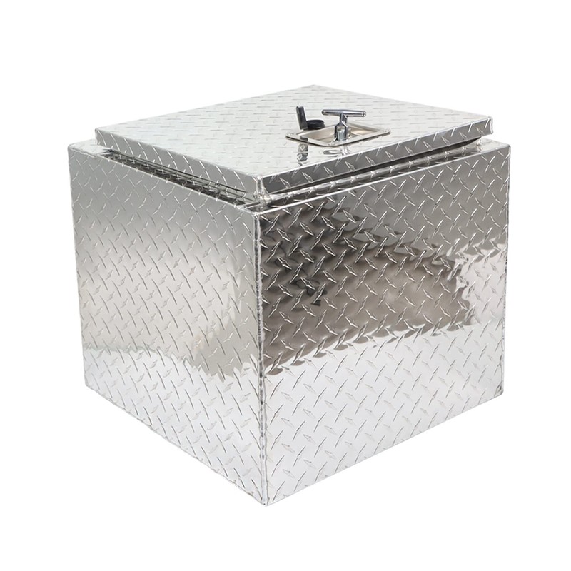 labwork 18 Inch Silver Aluminum Diamond Plate Tool Box Organizer