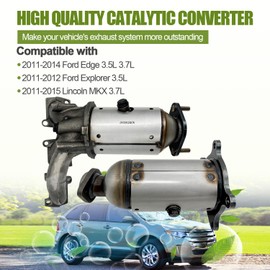 Teilelager PE16719-20X Catalytic Converter with Bolts Gasket Compatible with Ford Edge 3.5L 3.7L 2011-2014, Explorer 3.5L 2011 2012, Lincoln MKX 3.7L 2011-2015, BT4Z-5G232-C BT4Z-5E212-C