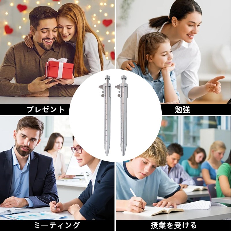 yowodana Vernier Caliper Pen (Set of 2) Digital Caliper Ballpoint
