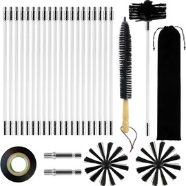 Fireplace Brush Rod Set (Black-150A)