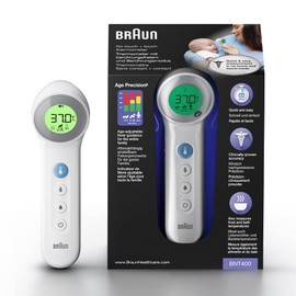 Braun No touch + touch thermometer with Age Precision, BNT400WE