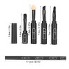 Juego de Brochas de Maquillaje Telescópicas 4 en 1, Brochas