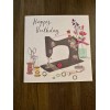 Second Nature Premium European Birthday Greeting Card with Sewing Machine
