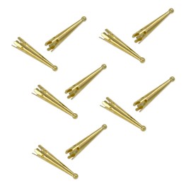JewelrySupply Gold Color Bolo Tips 28mm (Pack of 10)