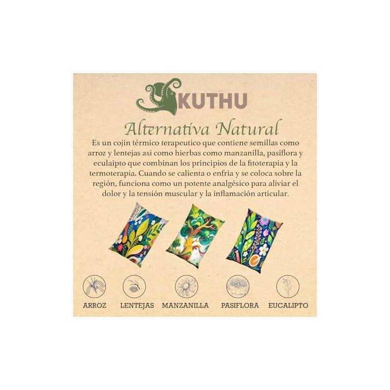 Cojin Termico De Semillas Kuthu (Diseños Varios) (Arbol)