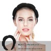 Makeup and Skincare Headbands 6PCS Black Spa Headband and Wrist
