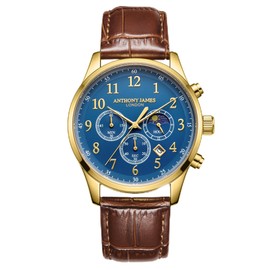 Anthony James Moonphase Wrist Watches Men