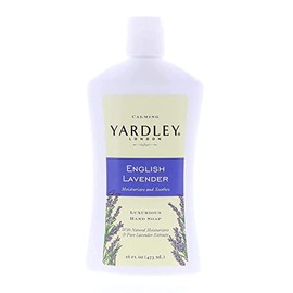 Yardley London English Lavender, Luxurious Hand Soap, Moisturizes & Soothes with Essential Oils, 16 FL OZ (473ml) - 3 Pack