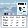 HIGHCAMP Kids Ski Mittens Waterproof Winter Snow Gloves with Zipper
