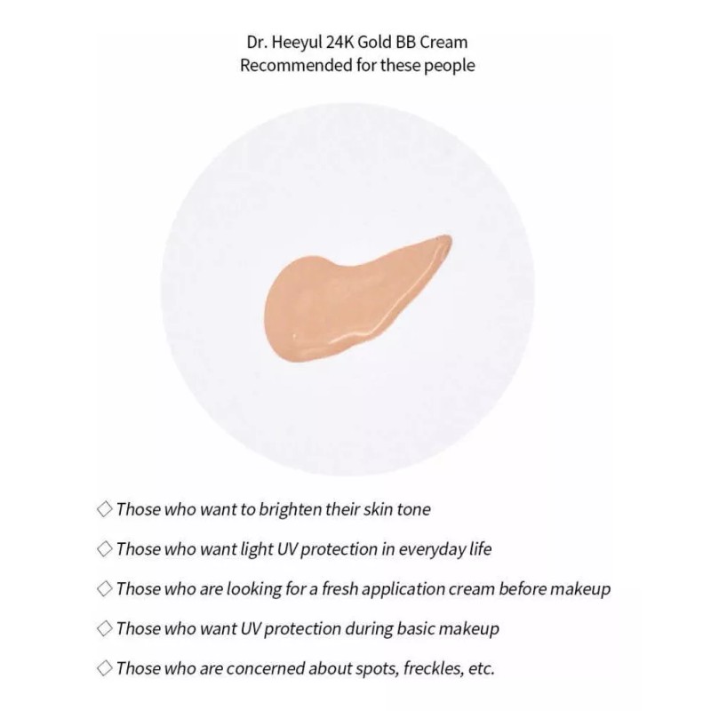 Bidameun Base De Maquillaje Corean/ Bb Cream Heeyul_ Oro 24k_