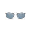 Costa Del Mar Men's Turret Rectangular Sunglasses, Matte Dark Gunmetal/Grey