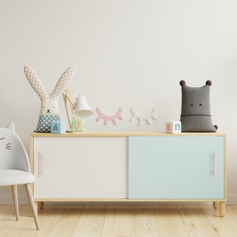 Ravinte 40 Pack | 5 Inch Cabinet Pulls Pink Stainless