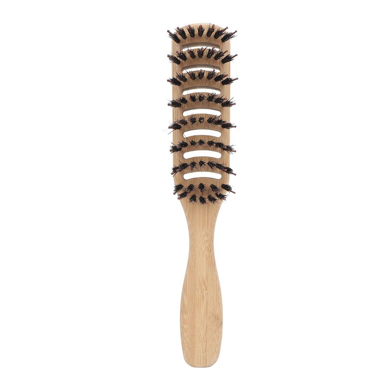 Men's Hair Brush, Bamboo Styling Comb with 9 Rows for