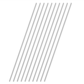 VictorsHome 2.5mm x 300mm Aluminum Rods, Round Solid Shaft Lathe Bar for DIY Crafts RC Aircraft Model Car 10pcs