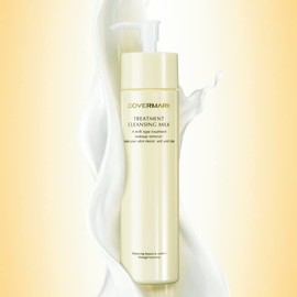 COVERMARK Treatment Cleansing Milk L (Large Capacity Size) Makeup Remover / Eyelash Extrusion, 14.1 oz (400 g)