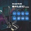 GLOTRENDS WiFi 5 PCIe Tarjeta de Red para PC, Bluetooth
