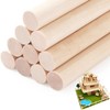 Santoy 10PCS 3/4 x 12 Inch Wooden Dowel Rods, Round