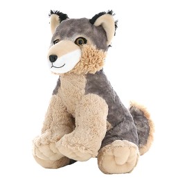 Plush Toy Wanderland Timber the Wolf 16" Stuffed Plush Toy - Soft & Cuddly Wolf Plush Animal