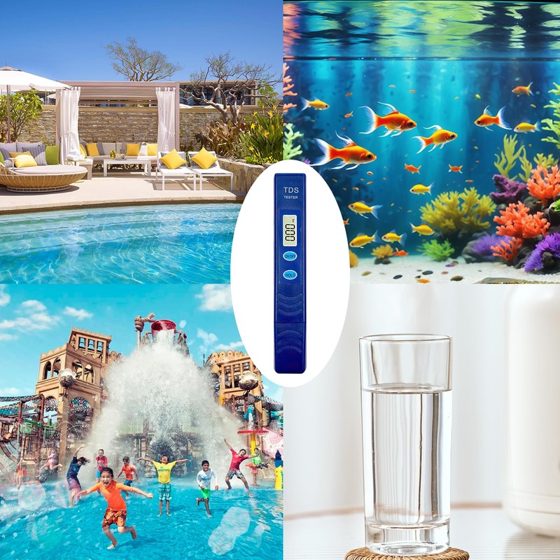 TDS Meter, Digital Water Quality Tester with 0-9990 PPM Measurement
